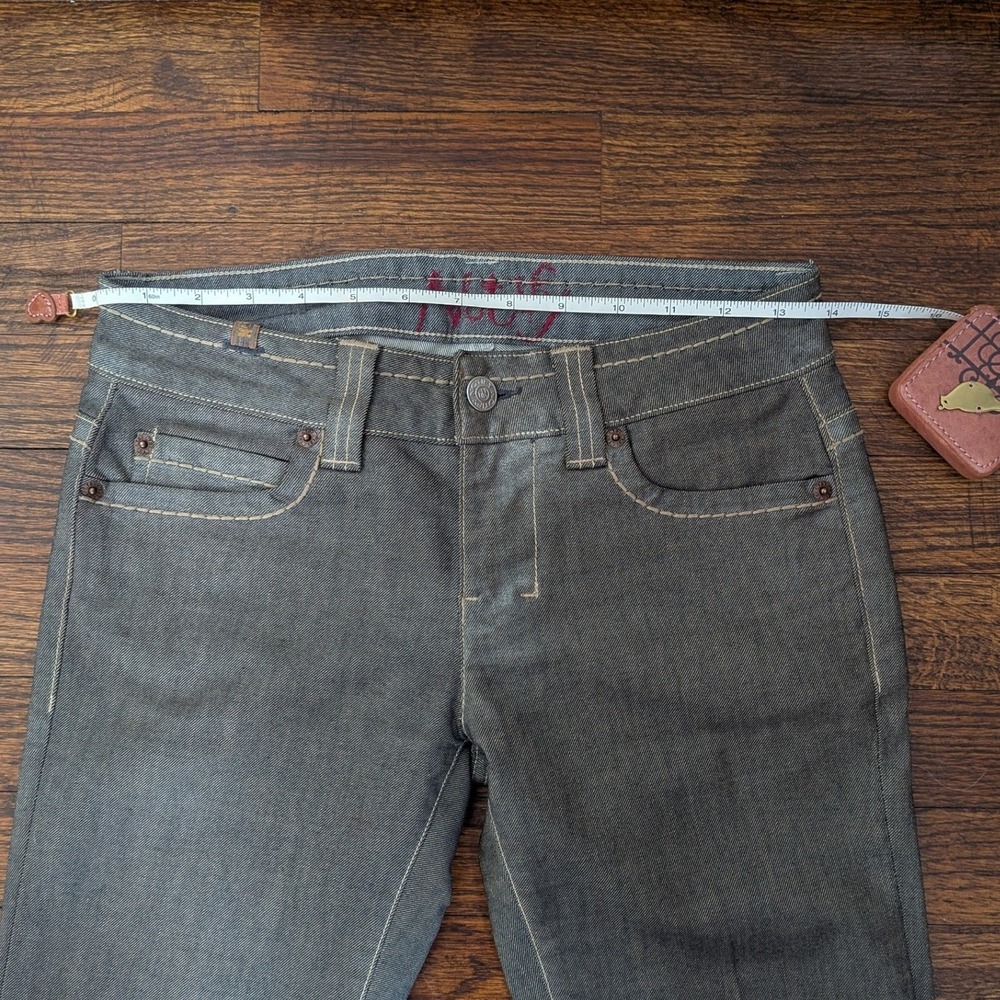 Notify Women's Hellebora Grey Straight Leg Jeans Made in Italy Grunge Size 0/25 - Picture 6 of 9